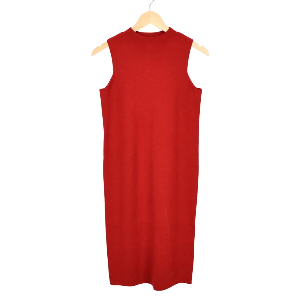 Universal Standard Workwear Mock Neck Sweater Dress Winery Red 4XS 00 NWT